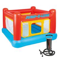 Pula Pula Playhouse Cama Elástica Inflável Luxo Bomba Intex - 1