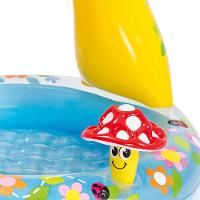 Piscina Inflável Bebes Infantil Cobertura Cogumelo - Intex - 2