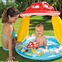Piscina Inflável Bebes Infantil Cobertura Cogumelo - Intex - 3