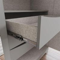 Guarda Roupa Casal Americano Prime 6 Portas 6 Gavetas Com Pés Cinza Nature - Henn - 6