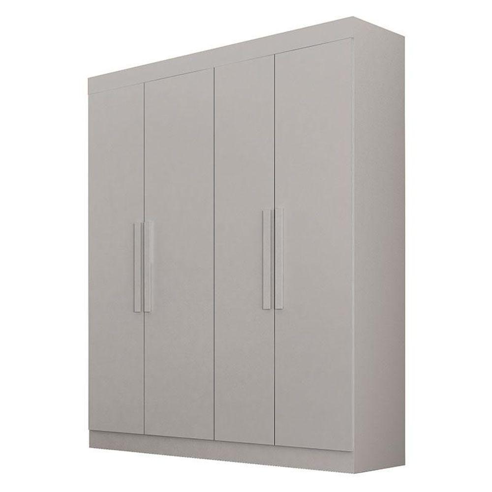 Guarda Roupas Solteiro 4 Portas Canadá Branco - Leifer Móveis - 1
