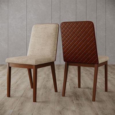 Cadeira Para Mesa De Jantar Pietra Ambiente Kit 02 Peças Corano Caramelo Creme - Henn