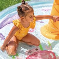 Piscina Inflável Infantil Spray Palmeira 166l Com Pulverizador De água Intex - 6