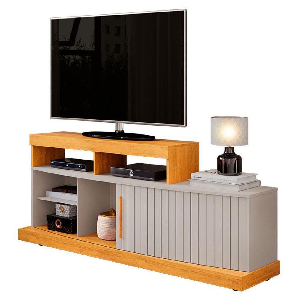 Rack Bancada Para Sala Valle Cedro Bali - Dj Móveis - 1