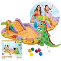 Piscina Playground Inflável Dino Park 159 Litros Infantil Intex - 1