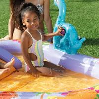 Piscina Playground Inflável Dino Park 159 Litros Infantil Intex - 2