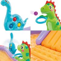 Piscina Playground Inflável Dino Park 159 Litros Infantil Intex