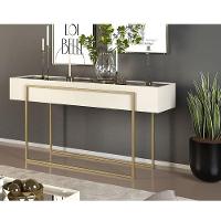 Rack Bancada Valle E Aparador Petri Freijó Off White - Dj Móveis - 6