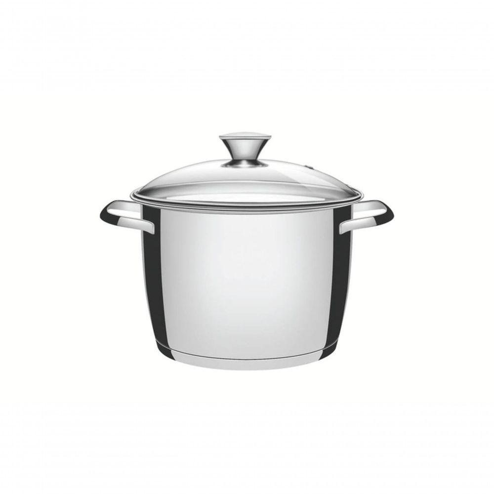 Caldeirão Tramontina Allegra Aço Inox E Tampa De Vidro 20cm - 1