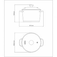 Caldeirão Tramontina Allegra Aço Inox E Tampa De Vidro 20cm - 5