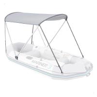 Bote Inflável Intex Excursion 5 Remos Bomba Capota Suporte Motor