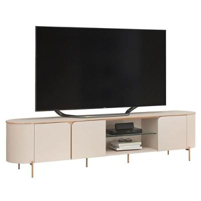 Rack Bancada Para Sala Ariana Off White - Dj Móveis