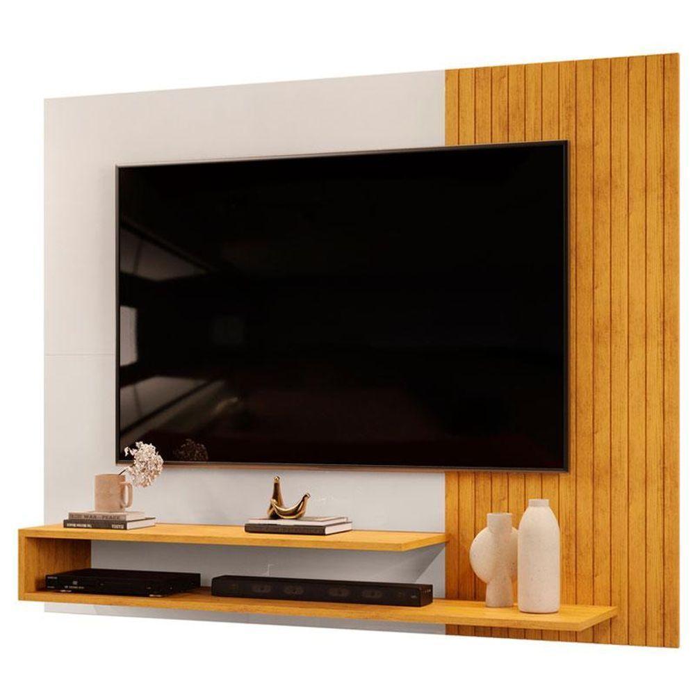 Painel Para Tv Suspenso Nando Cedro Bali E Mesa De Centro Petri Bali - Dj Móveis - 3