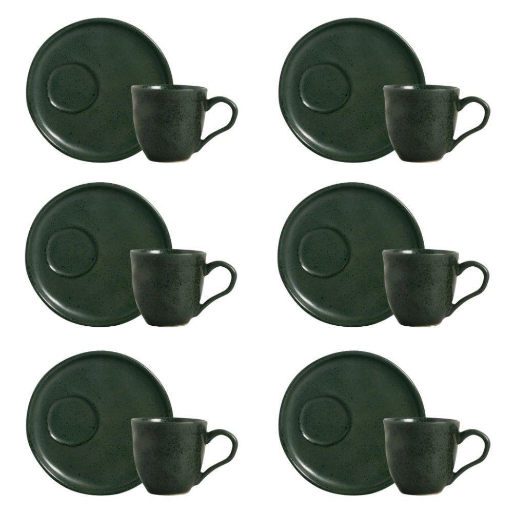 Conjunto De Xícara De Chá Com Pires Descentralizado 06 Peças Bio Arauco Porto Brasil - 1