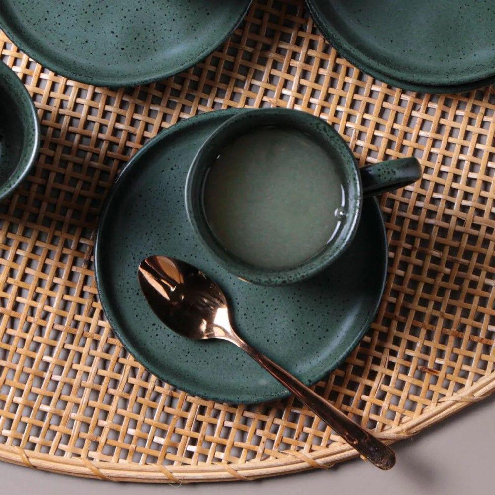 Conjunto De Xícara De Chá Com Pires Descentralizado 06 Peças Bio Arauco Porto Brasil - 4