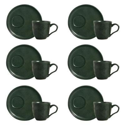 Conjunto De Xícara De Chá Com Pires Descentralizado 06 Peças Bio Arauco Porto Brasil