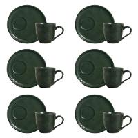 Conjunto De Xícara De Chá Com Pires Descentralizado 06 Peças Bio Arauco Porto Brasil - 1