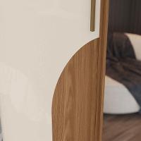 Guarda Roupa Solteiro Talles E Cômoda Ravenna Ambiente Nature Off White - Henn - 5