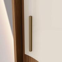 Guarda Roupa Solteiro Talles E Cômoda Ravenna Ambiente Nature Off White - Henn - 6