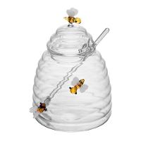 Kit Açucareiro + Meleira + Chaleira De Vidro Lovely Bee Lyor - 2