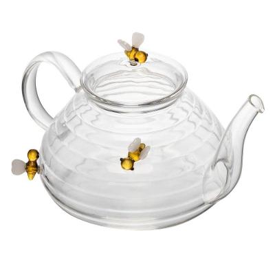 Chaleira De Vidro Com Filtro Lovely Bee 650 Ml Lyor