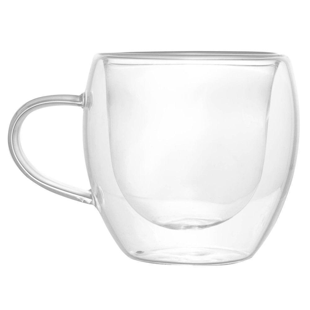 Conjunto De Xícaras Para Chá 250ml Vidro Duplo 2 Peças Modern Lyor - 3