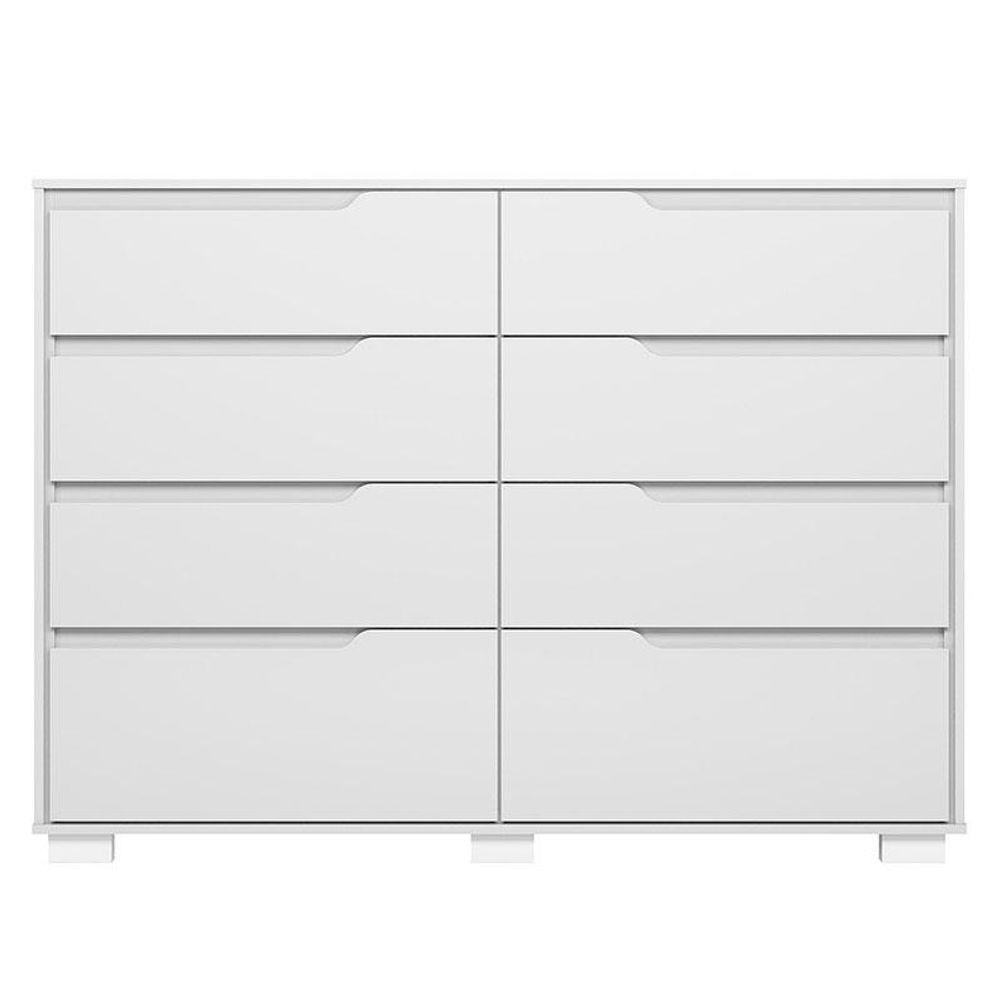 Cômoda Gaveteiro Georgia Branco Brilho - Moval - 1