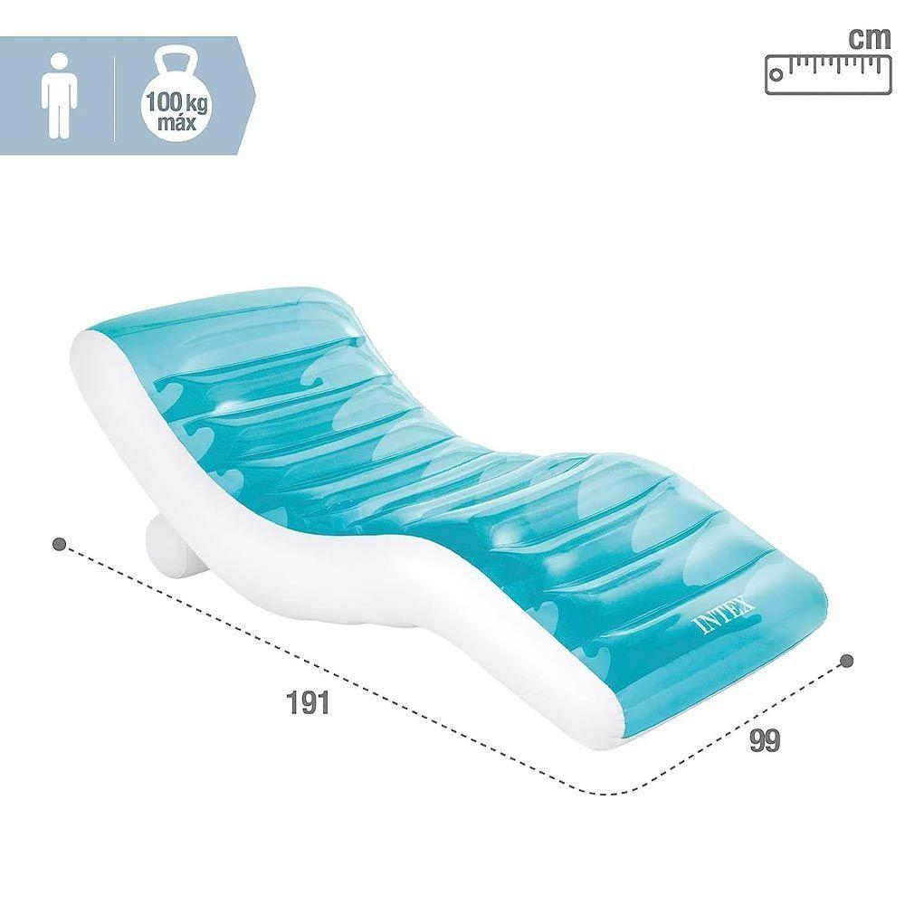 Colchão Inflável Boia Piscina Ibiza Com Porta Copos Intex - 4