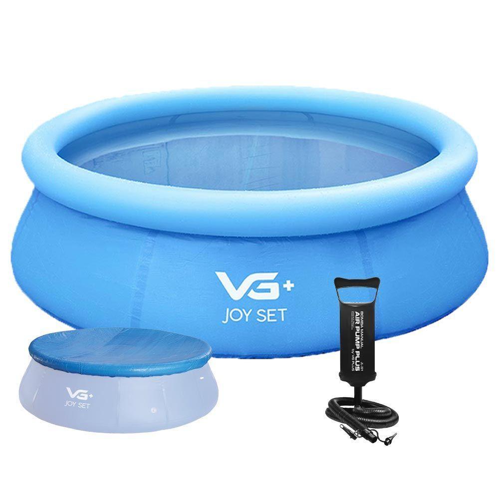 Piscina Inflável Joy Set 4760 L Circular 300 Cm Com Capa Bomba Vg Plus - 1
