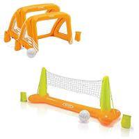 Kit Praia E Piscina 1 Volei + 2 Traves De Polo Inflável Intex - 1