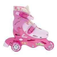 Patins Triline Com Kit Proteção Rosa Tamanho 26 Ao 29 Ajustável Fenix - 3