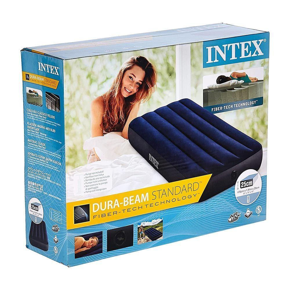 Colchão Inflável Dura Beam Solteiro Downy Junior Intex - 4