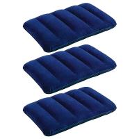 Kit 3 Travesseiros Inflável Intex Camping Viagem Cama Colchão Praia - 1
