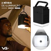 Colchão Inflável Casal Queen Raised Com Bomba Lítio Usb Vg Plus Preto