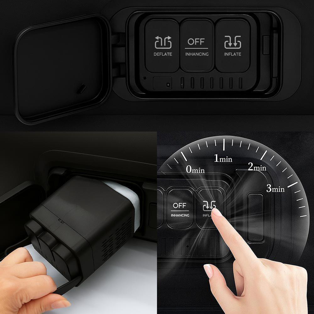 Colchão Inflável Solteiro Dura Tech Elevado Com Bomba Lítio Usb Vg Plus Preto - 3