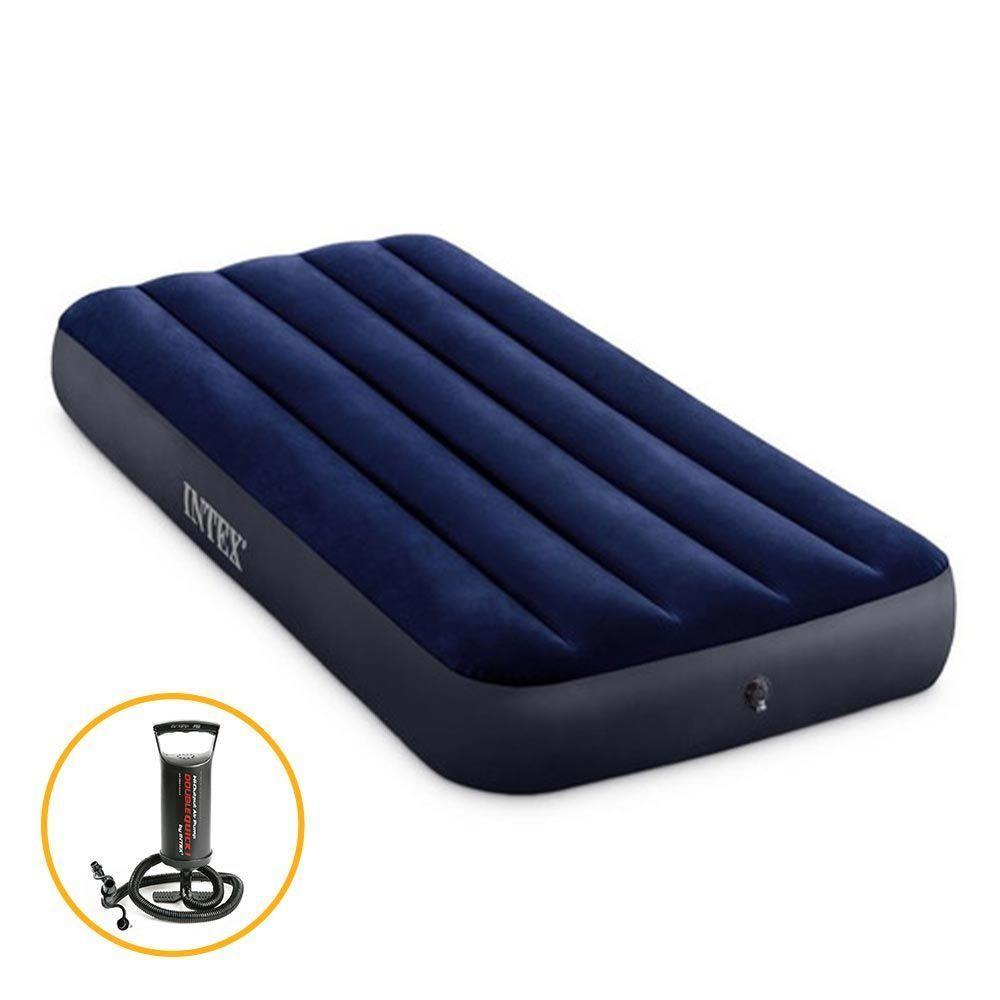 Colchão Inflável Dura Beam Solteiro Downy Junior Com Bomba Intex - 1