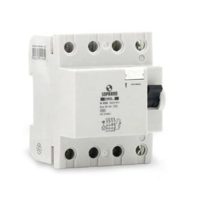 Disjuntor Dr Tetrapolar 63a-30ma - Soprano