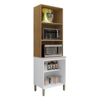 Armário Paneleiro Art 6007 Duplo Forno Freijó ártico Riscatto - Kits Paraná - 2