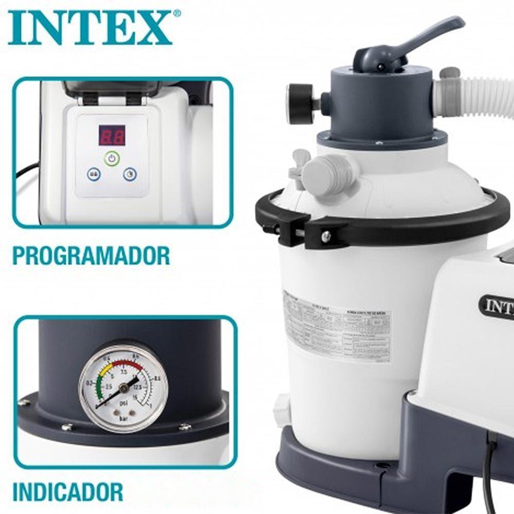 Bomba Filtro Sistema Areia Krystal Clear 3.500 Litros/hora 110v Intex - 4