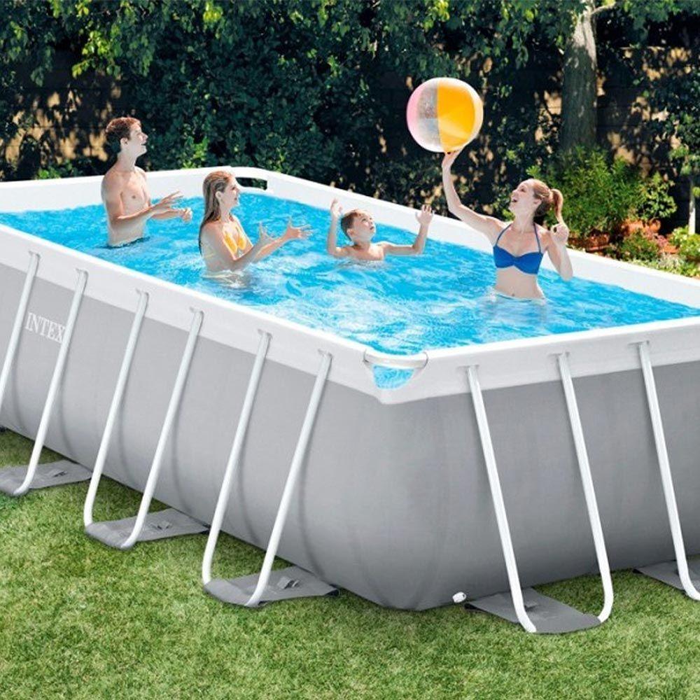 Piscina Estrutural Retangular 10.874 Litros Completa - Intex - 3