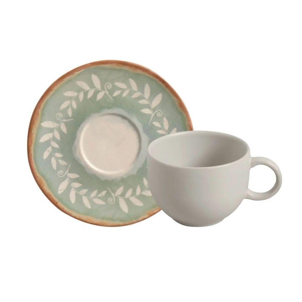 Conjunto De Xícara De Chá Com Pires 06 Peças Coup New Mediterrâneo Porto Brasil - 2