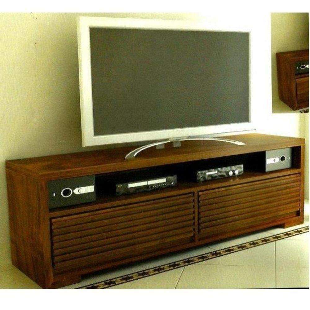 Rack 1,40 X 55 X 50 - 02 Gavetão - Madeira Maciça - Móveis De Gramado - Marrom - 3