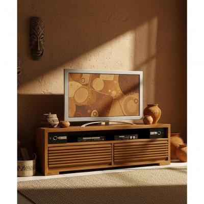 Rack 1,40 X 55 X 50 - 02 Gavetão - Madeira Maciça - Móveis De Gramado - Marrom