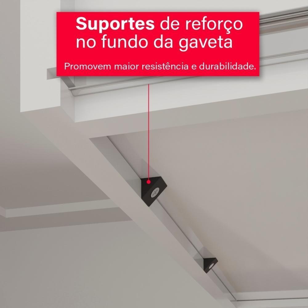 Guarda-roupa De Solteiro Madri 4 Portas 2 Gavetas Com Espelho - 7