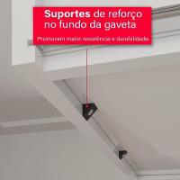 Guarda-roupa De Solteiro Madri 4 Portas 2 Gavetas Com Espelho - 7