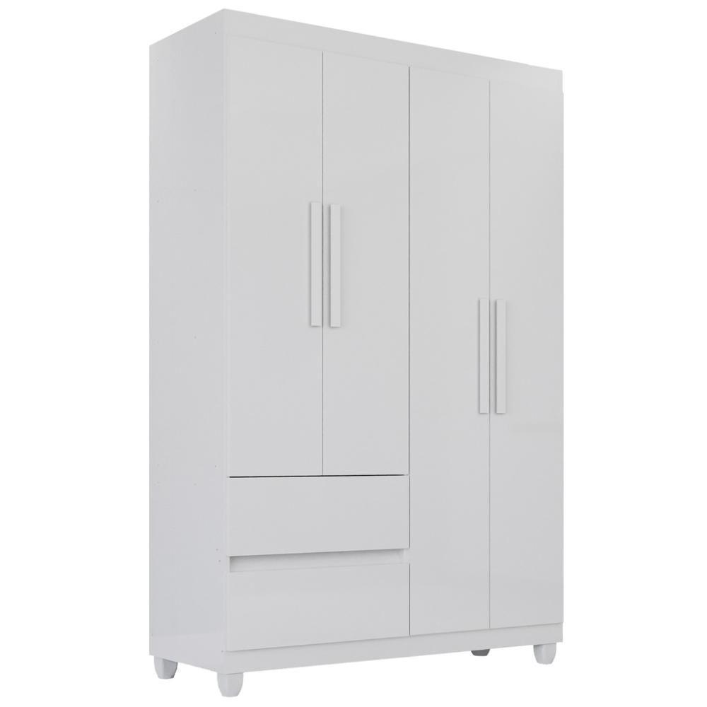 Guarda-roupa De Solteiro Madri 4 Portas 2 Gavetas - 1