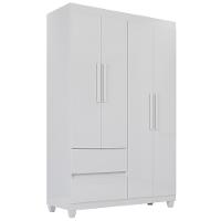 Guarda-roupa De Solteiro Madri 4 Portas 2 Gavetas - 1