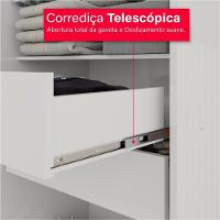 Guarda-roupa De Solteiro Madri 4 Portas 2 Gavetas - 6