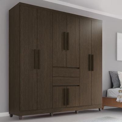 Guarda-roupa De Casal Giga Top 8 Portas 2 Gavetas