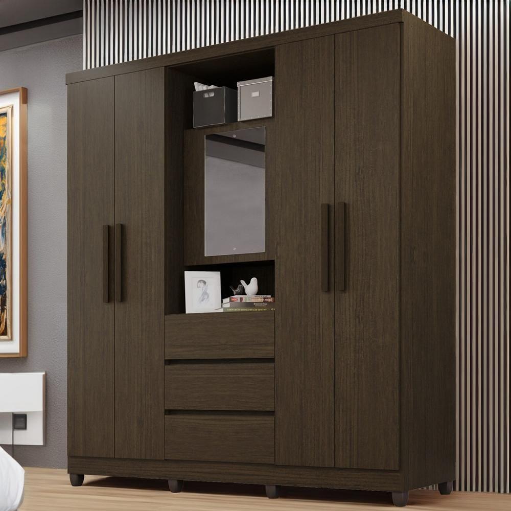 Guarda-roupa De Casal Giga 5 Portas 3 Gavetas - 2